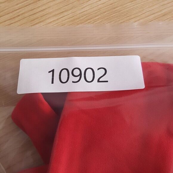 WEWOREWHAT Womens Sports Bra XS Red Pullover Wide Strap Light Support Crop Top - Picture 9 of 9